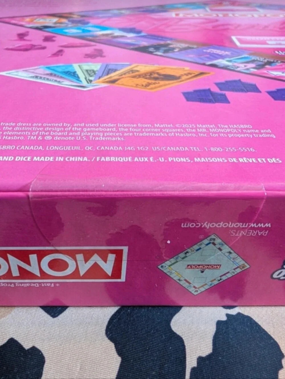 Barbie Monopoly Board Game Hasbro Mattel Factory Sealed NEW